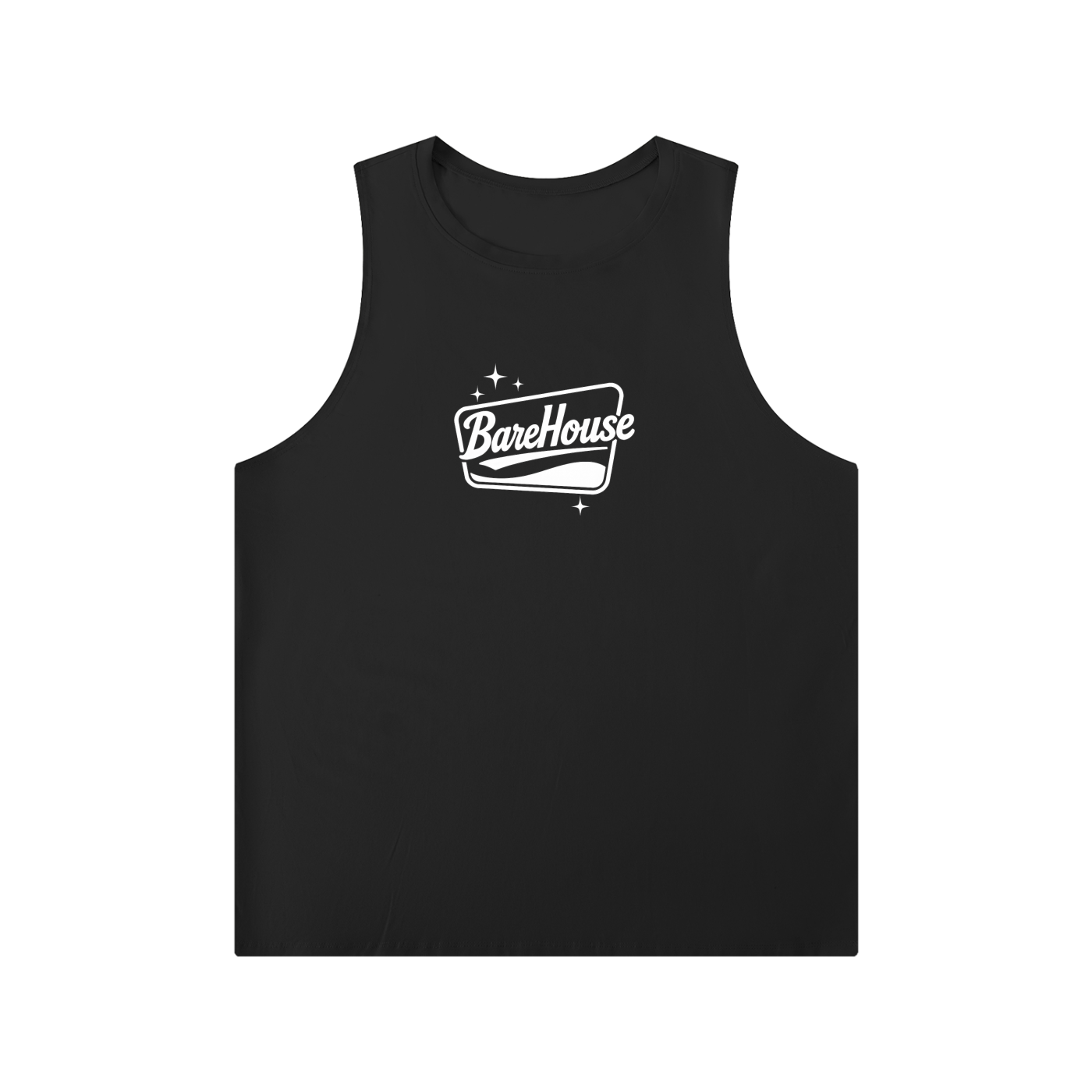 Men's Solid Color Crewneck Tank Top