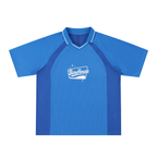 Striped V-Neck Soccer Jersey