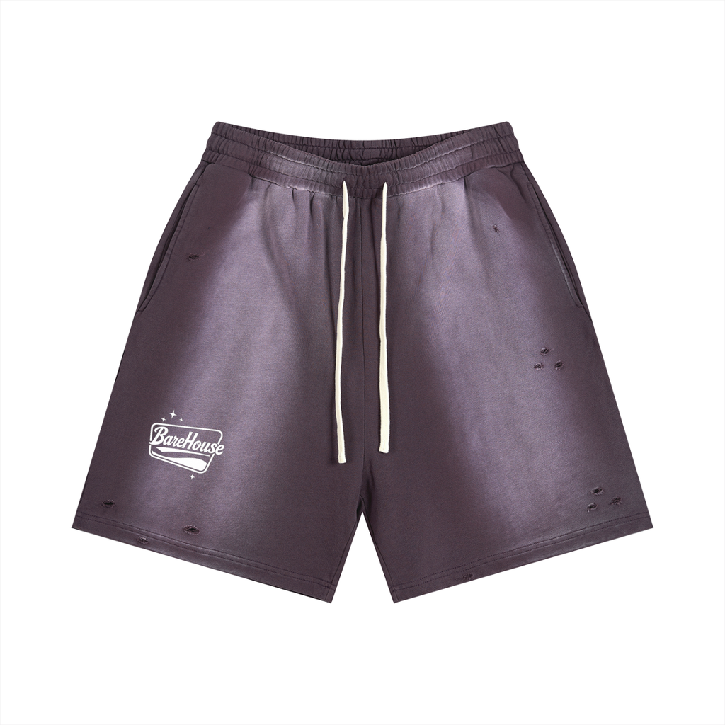 Sun Fade Distressed Shorts