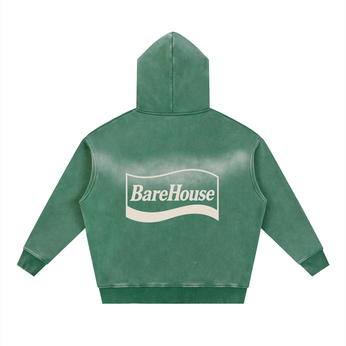 Sunfade Two-way Zipper Boxy Fleece Hoodie