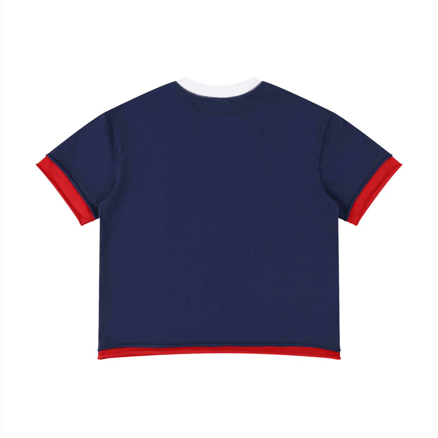 Unisex Boxy Color Block T-Shirt