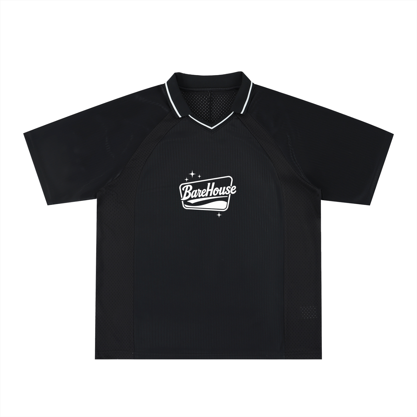Striped V-Neck Soccer Jersey