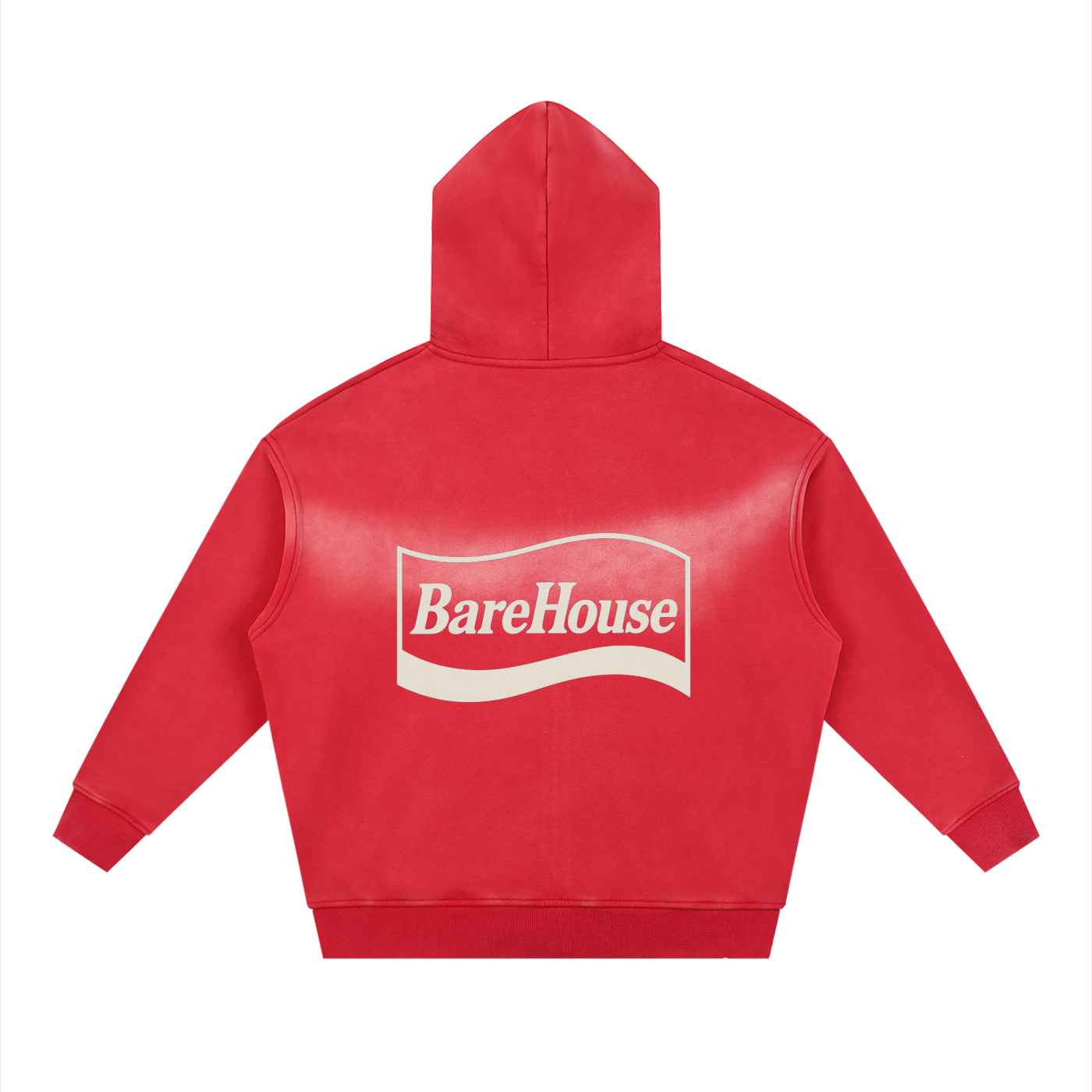 Sunfade Two-way Zipper Boxy Fleece Hoodie