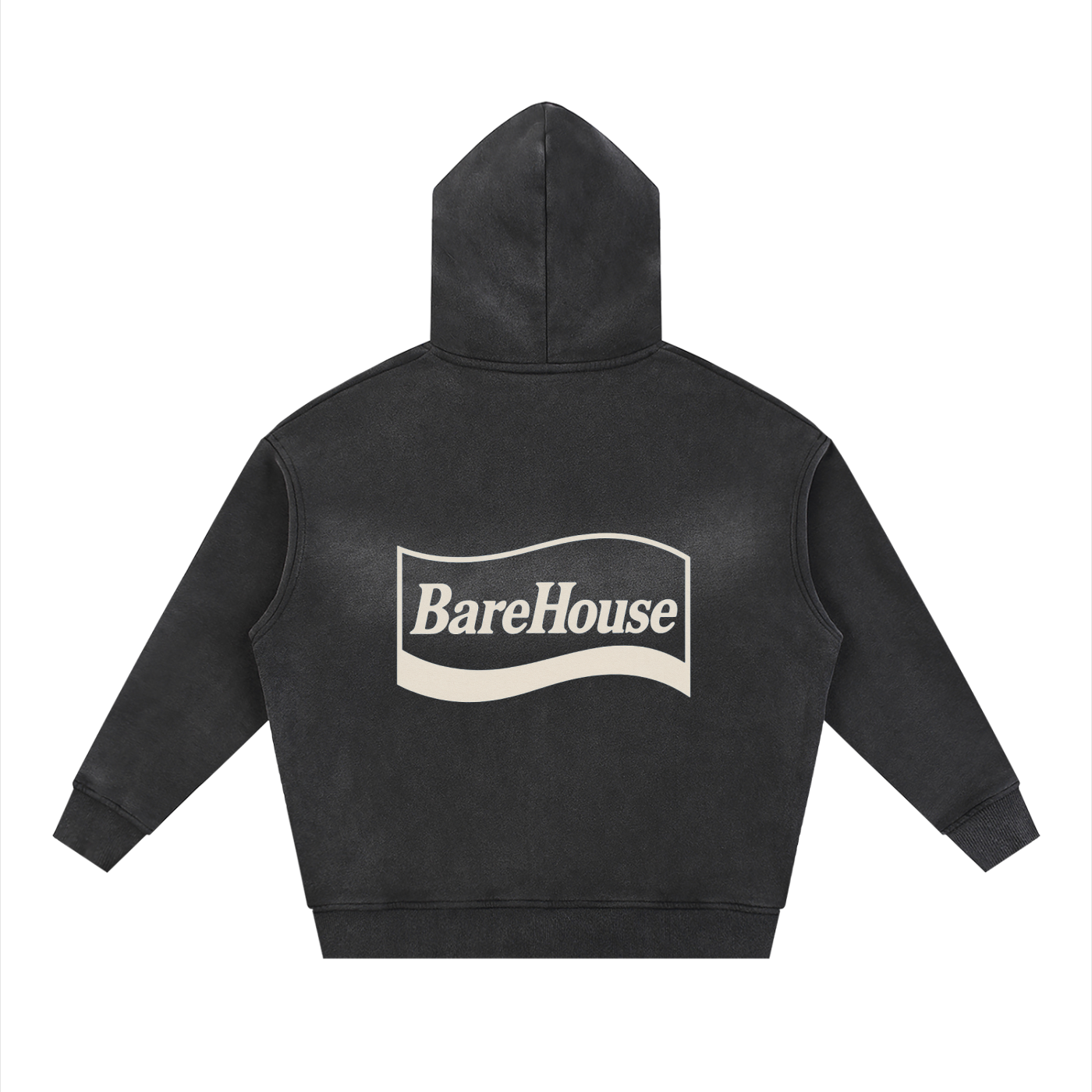 Sunfade Two-way Zipper Boxy Fleece Hoodie