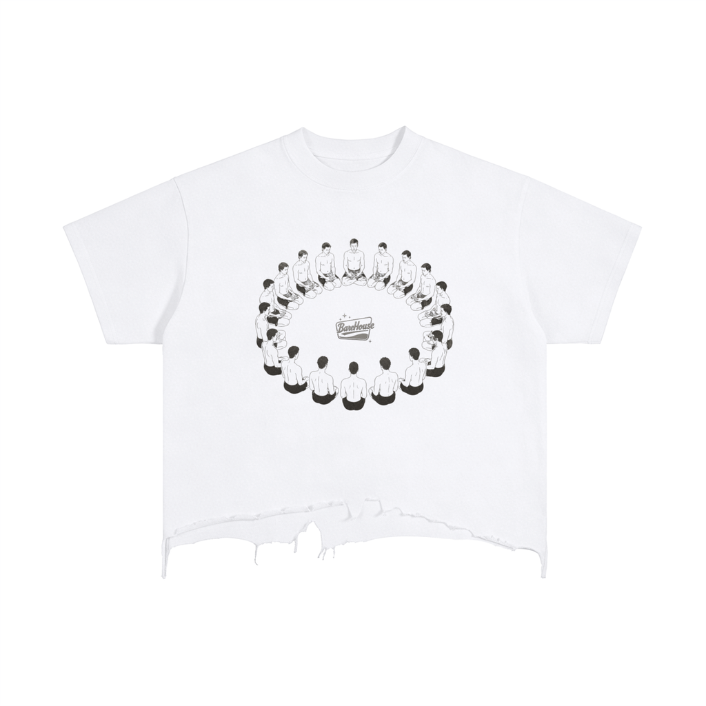 Vintage Wash Boxy Distressed Hem T-Shirt