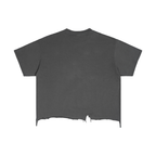 Vintage Wash Boxy Distressed Hem T-Shirt