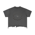 Vintage Wash Boxy Distressed Hem T-Shirt