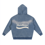 Sunfade Two-way Zipper Boxy Fleece Hoodie