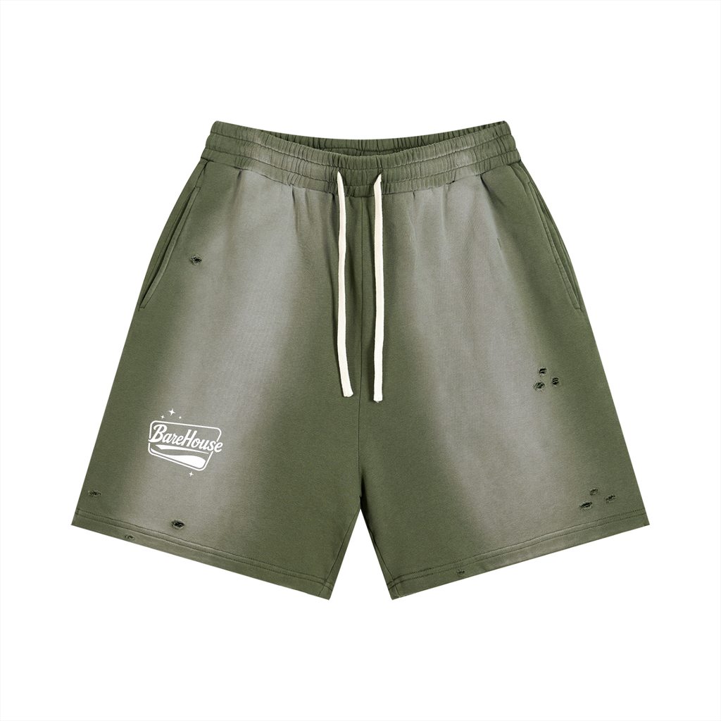Sun Fade Distressed Shorts